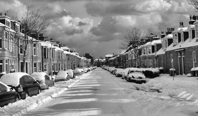 No one seems to want out in the Aberdeen Snow.