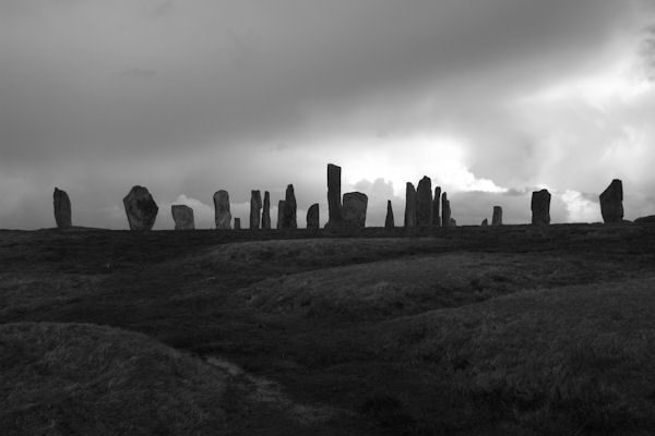 Calanais standing stones, Isle of Lewis, Scotland.