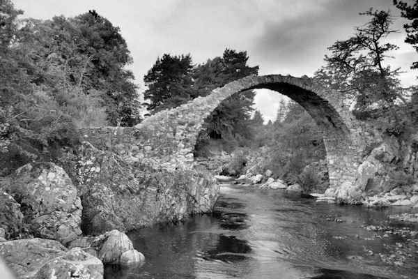 The old bridge at Carrbridge.