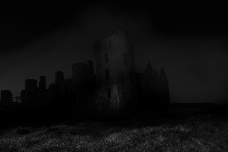 Slains Castle, long exposure after dark. This castle inspired Bram Stoker to write Dracula when he stayed at the nearby village of Cruden Bay