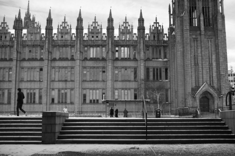 Steps leading to Marischal College, Aberdeen