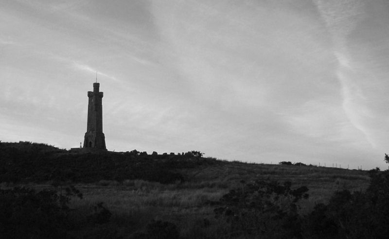 The War Memorial in Stornoway is a large tower, visible from each parish of the island of Lewis.